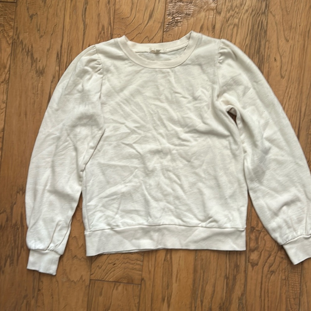 Girls Z Supply lightweight cream sweatshirt size L (10/12)